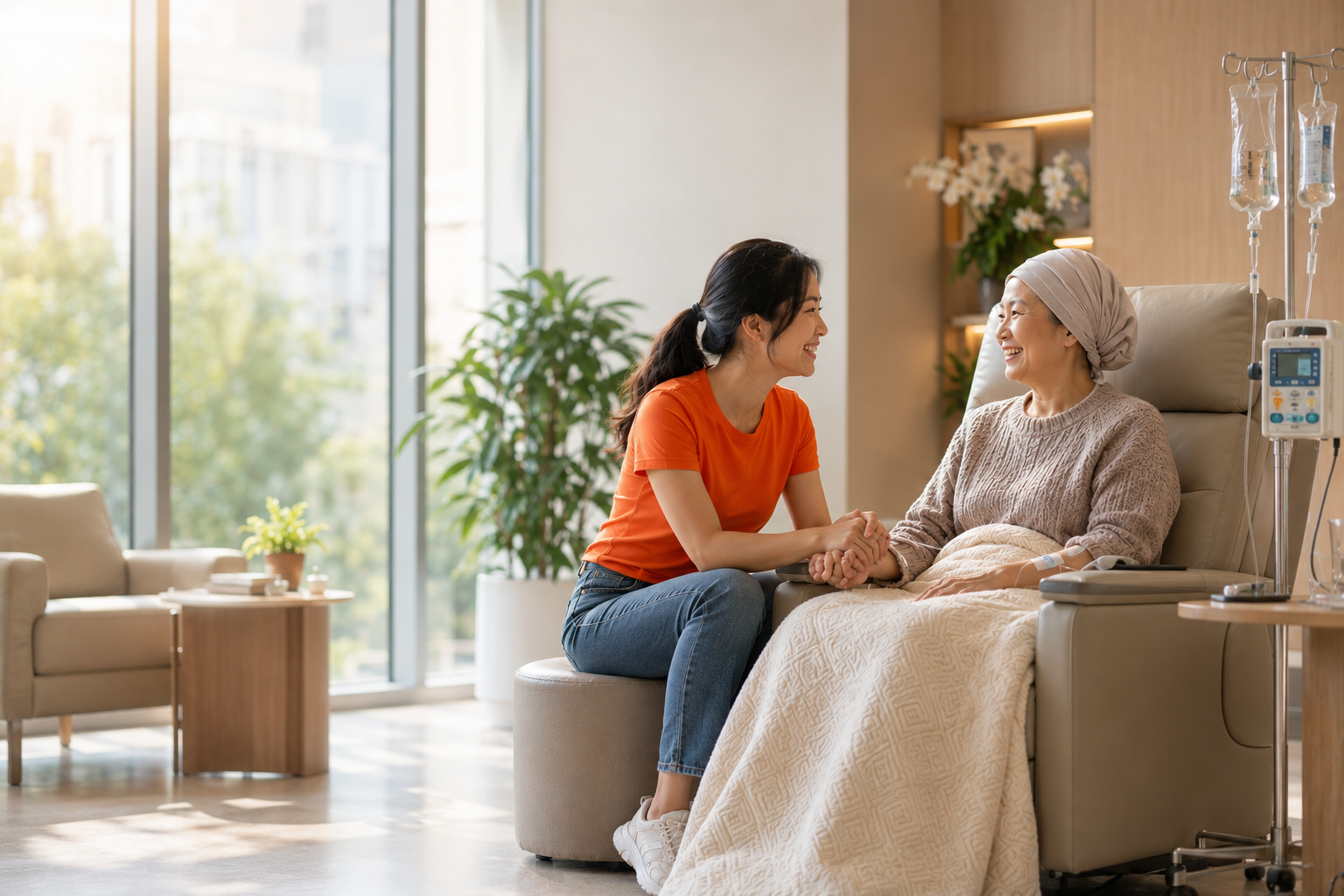 Chemokis support during a treatment visit